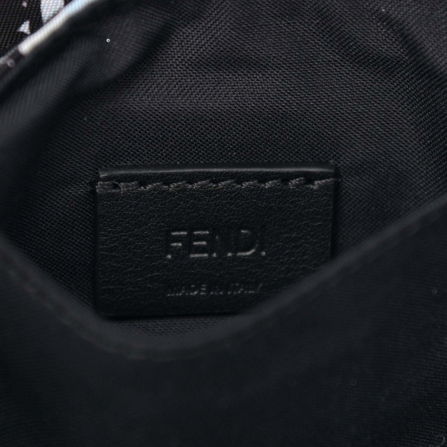 Fendi X JOSHUA VIDES Nylon FF Cloudy Mini Belt Baguette Bag White Celeste Black 6 of 13