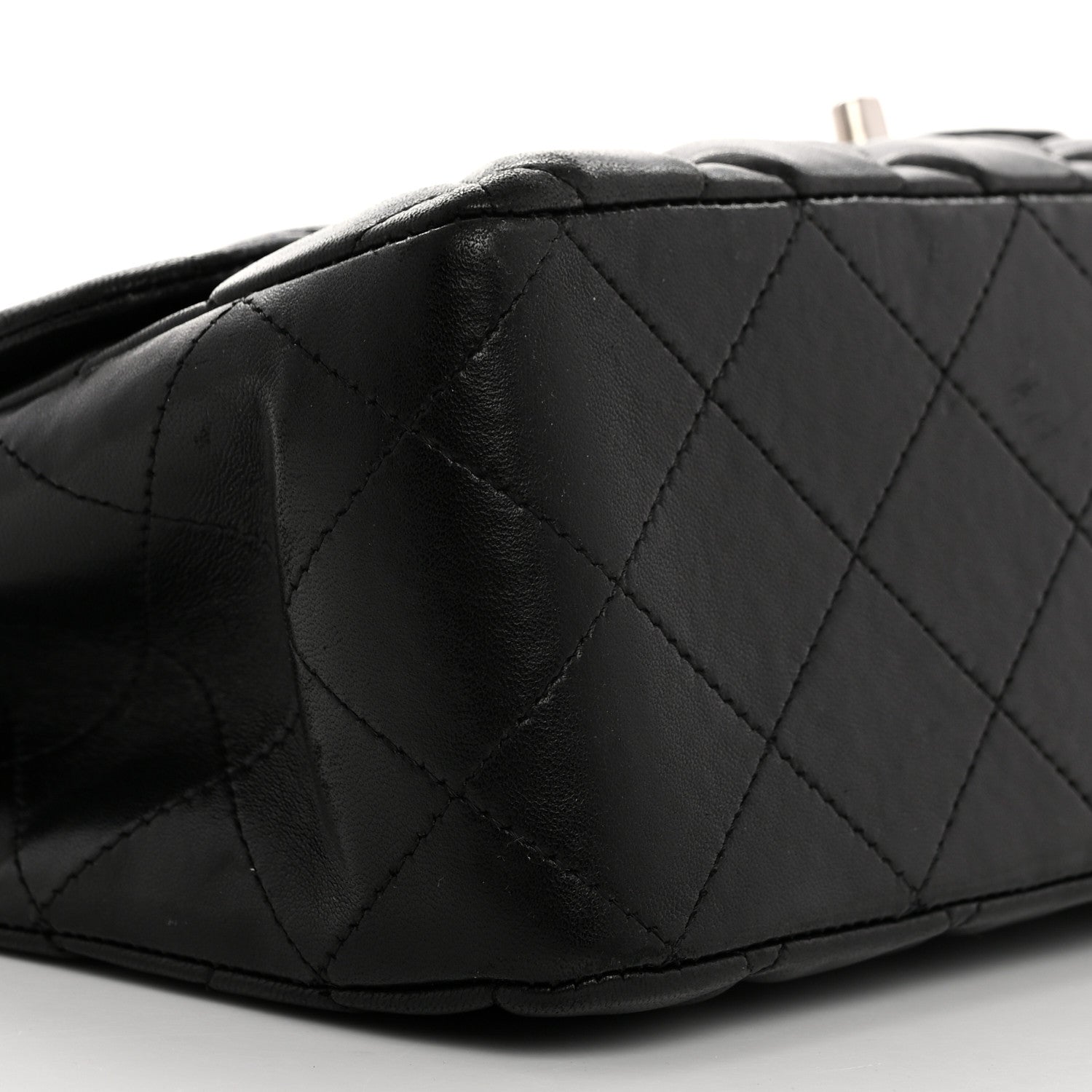 Chanel Lambskin Quilted Jumbo Single Flap Black 9 of 10