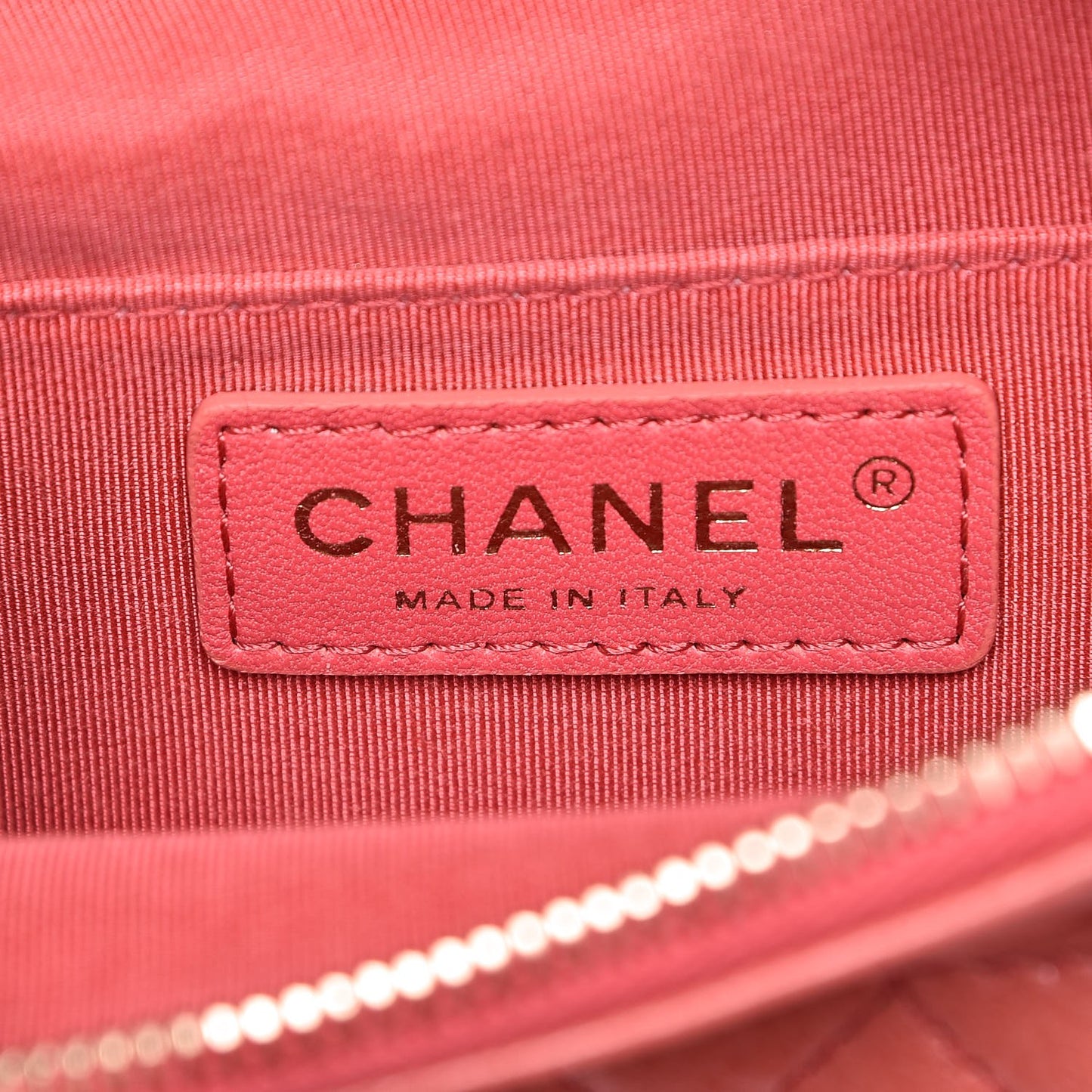 Crumpled Glazed Lambskin Quilted Waist Bag Fanny Pack Pink