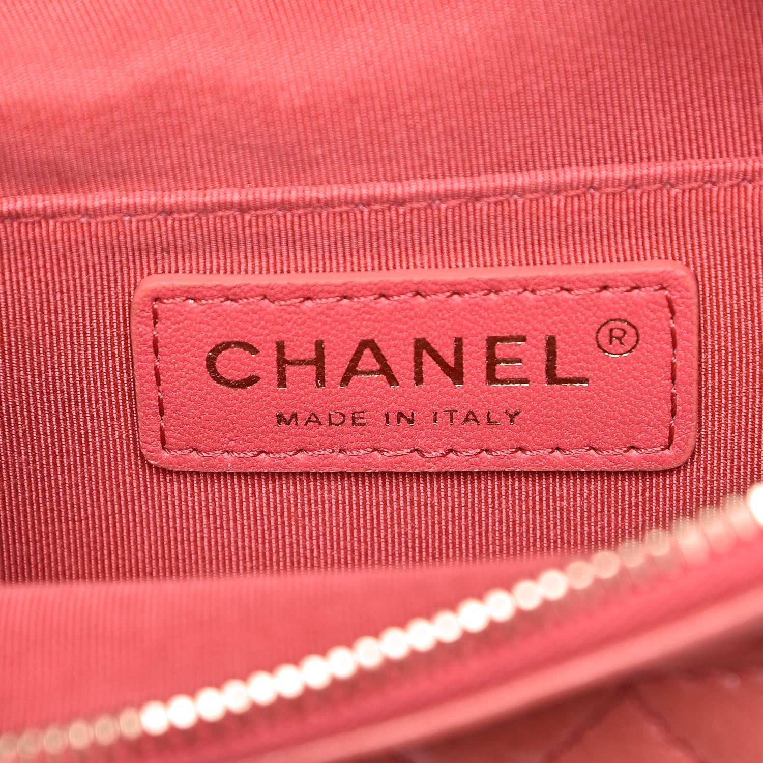 Chanel Crumpled Glazed Lambskin Quilted Waist Bag Fanny Pack Pink 6 of 7