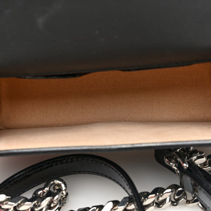 Alexander McQueen Patent Mini Jeweled Knuckle Satchel Black 5 of 10