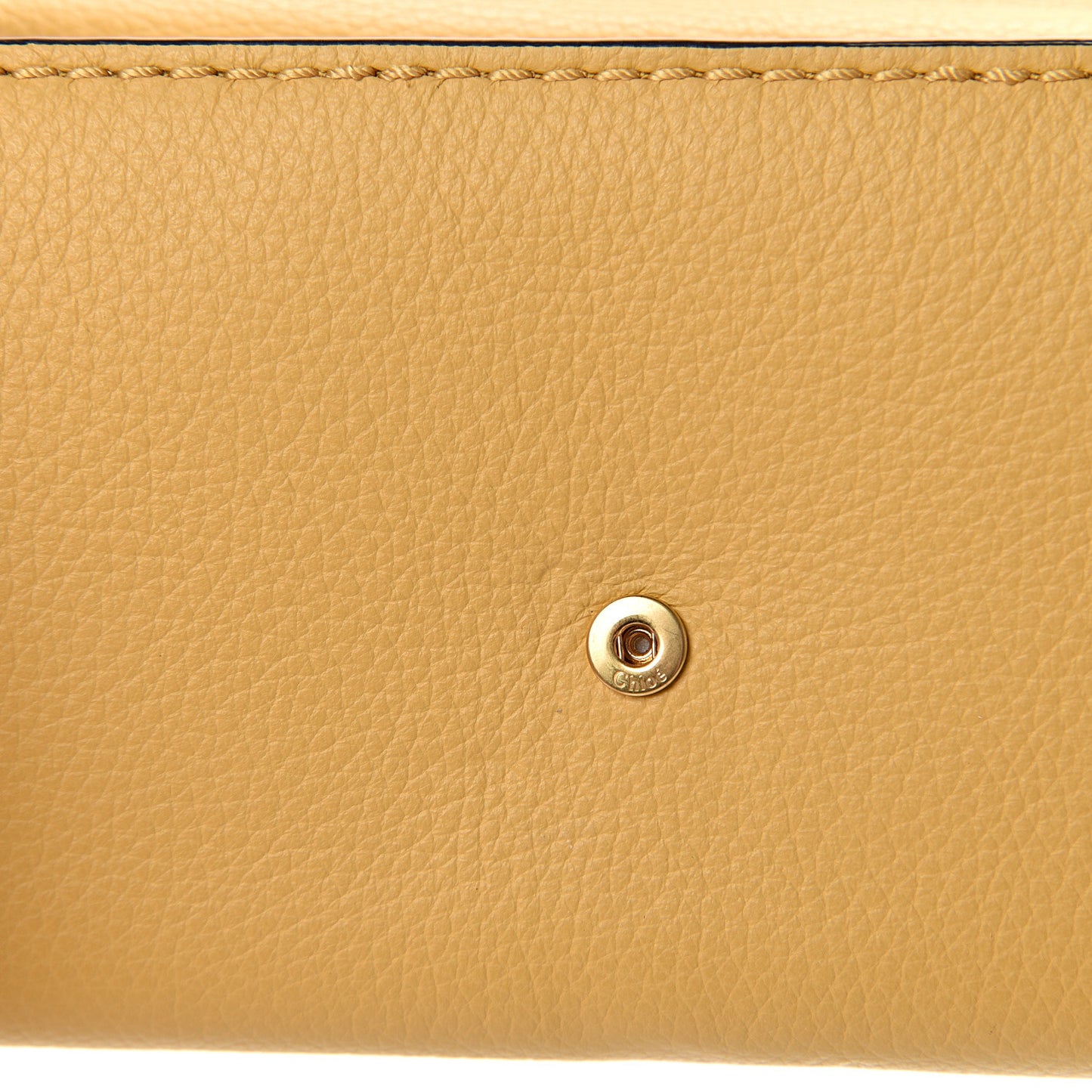 Calfskin Marcie Continental Flap Wallet Honey Gold