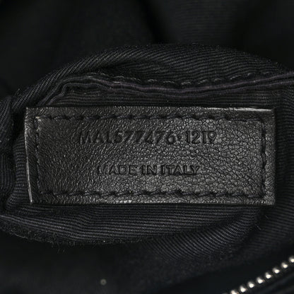 Saint Laurent Lambskin Quilted Small Loulou Puffer Monogram Chain Satchel Black 7 of 11