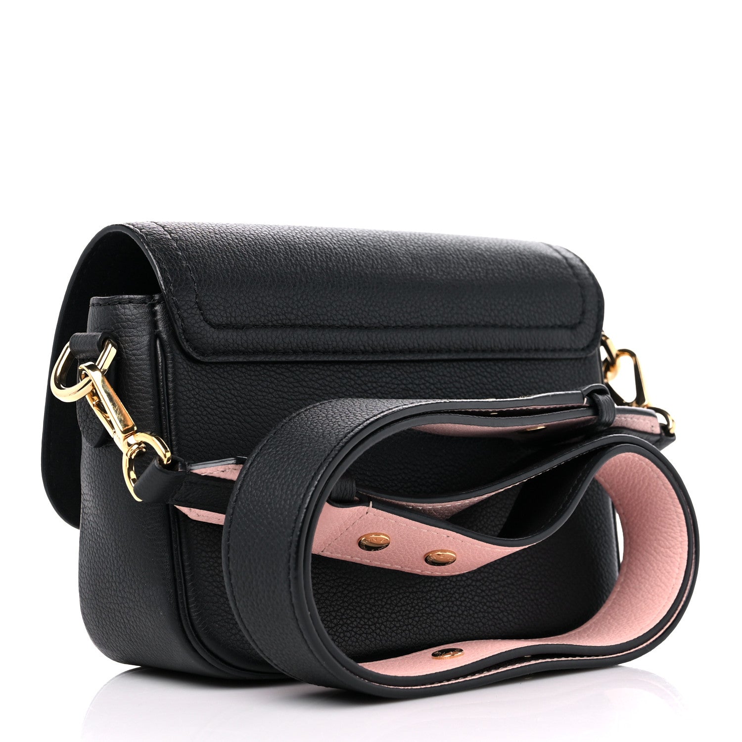 Louis Vuitton Grained Calfskin Lockme Tender Black 3 of 8