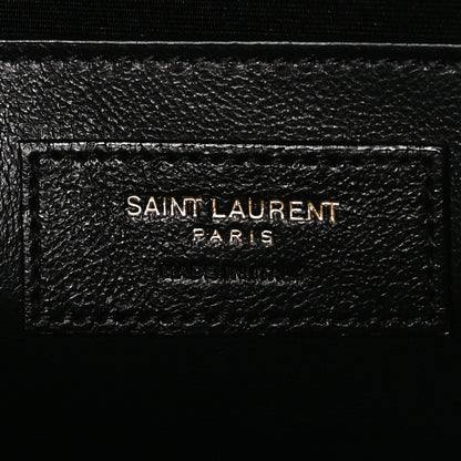 Saint Laurent Grain De Poudre Medium Classic Monogram Kate Satchel Black 6 of 11