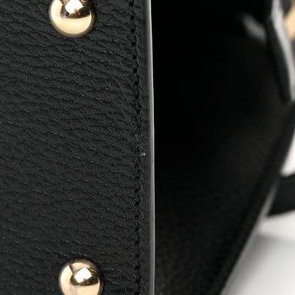 Gucci Pebbled Calfskin Medium Soho Top Handle Satchel Black 13 of 15