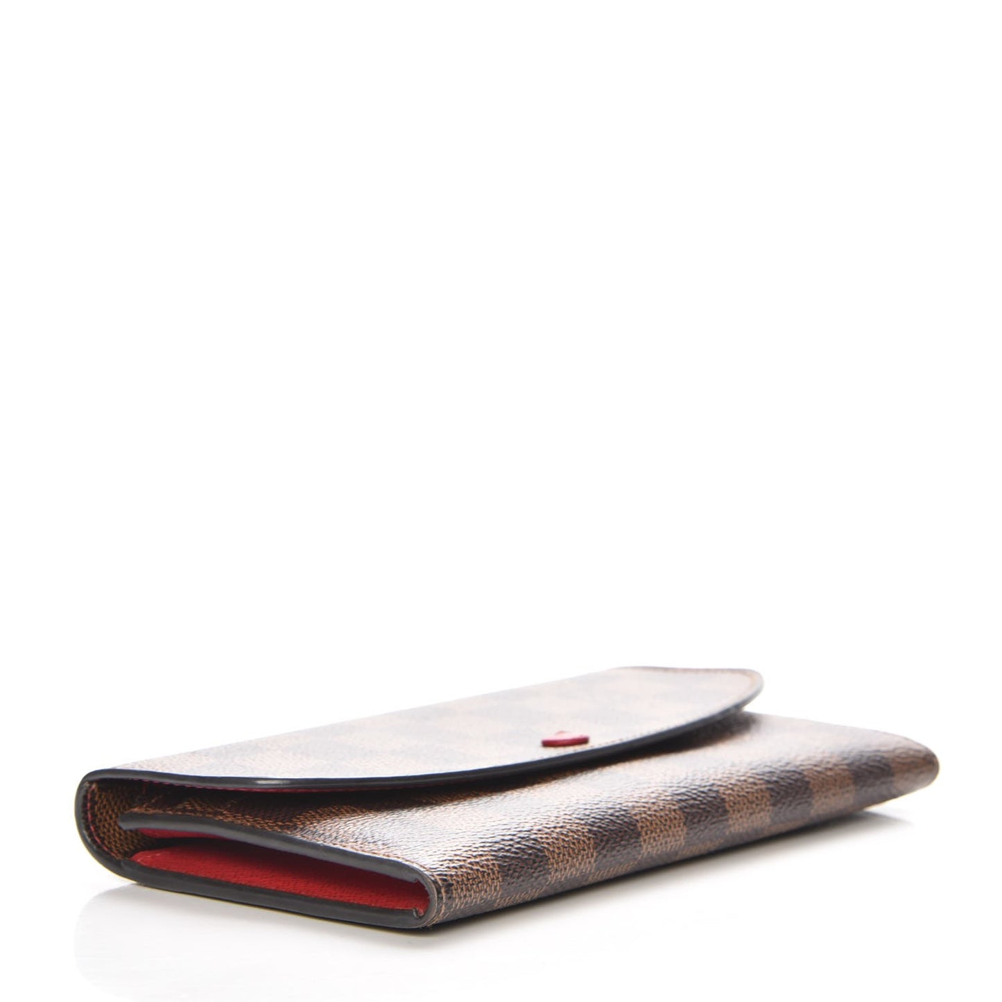 Damier Ebene Emilie Wallet Red