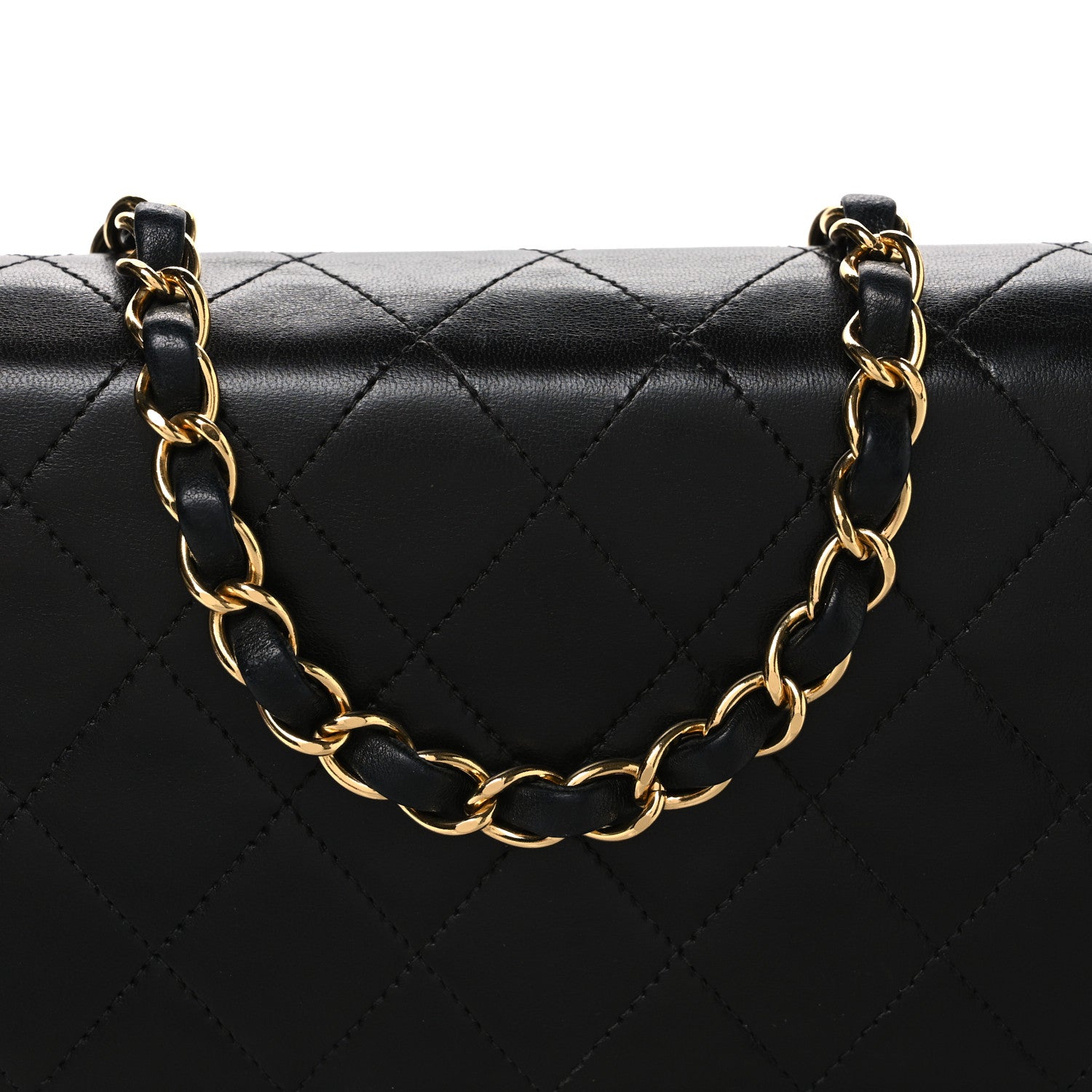 Chanel Lambskin Quilted Medium Single Flap Black 9 of 12