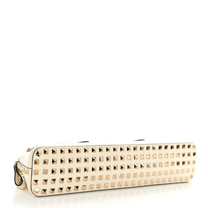 Valentino Garavani Smooth Calfskin Rockstud East West Top Handle Bag Ivory 4 of 10