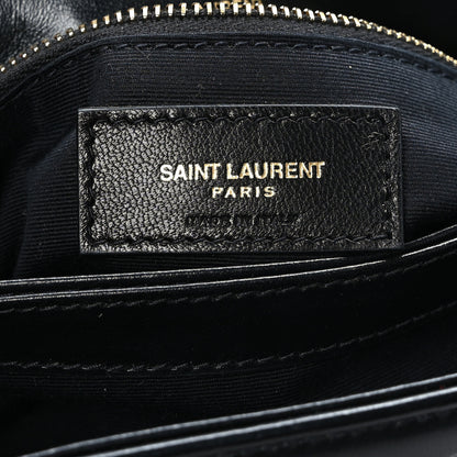 Saint Laurent Calfskin Y Quilted Monogram Toy Loulou Crossbody Bag Black 6 of 9