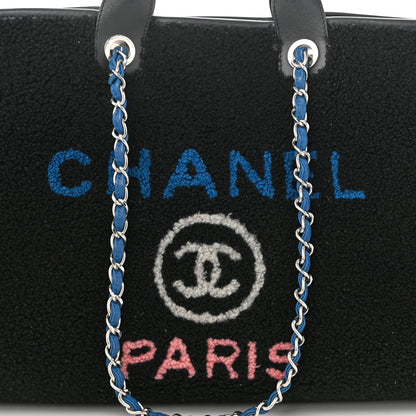 Chanel Shearling Large Deauville Tote Black 8 of 10
