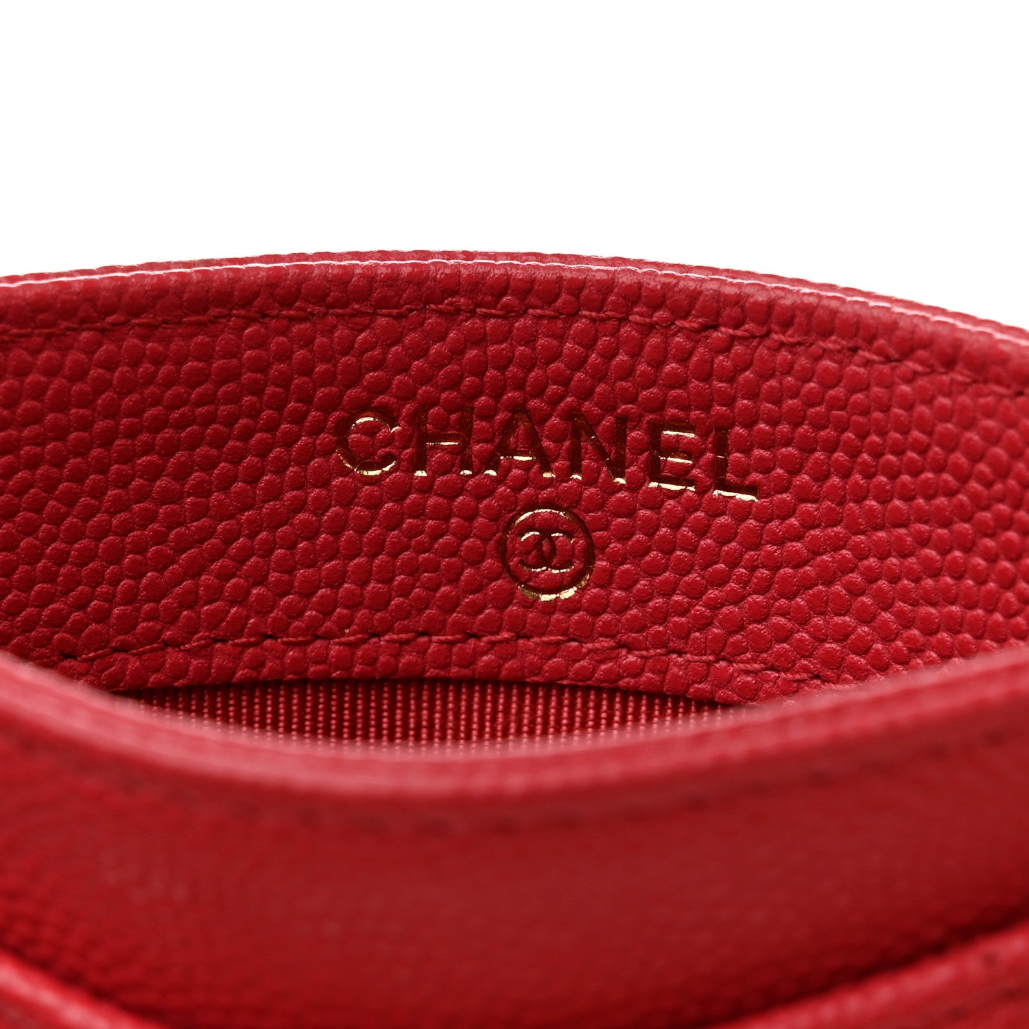 Chanel Caviar Quilted Card Holder Dark Pink 6 of 8