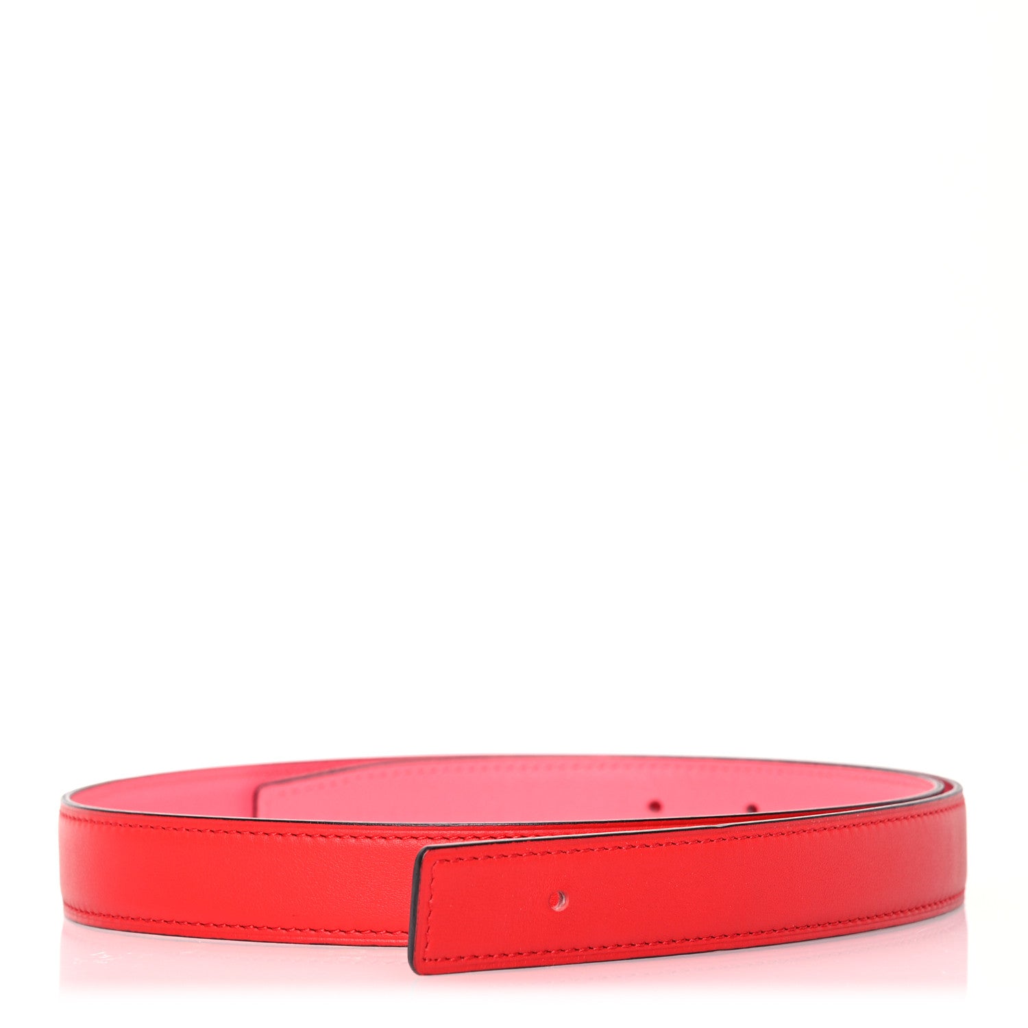 Hermes Epsom Swift 24mm Belt Strap 80 32 Rose Azalee Rouge De Coeur 1 of 5