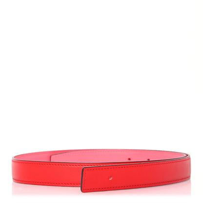 Hermes Epsom Swift 24mm Belt Strap 80 32 Rose Azalee Rouge De Coeur 1 of 5