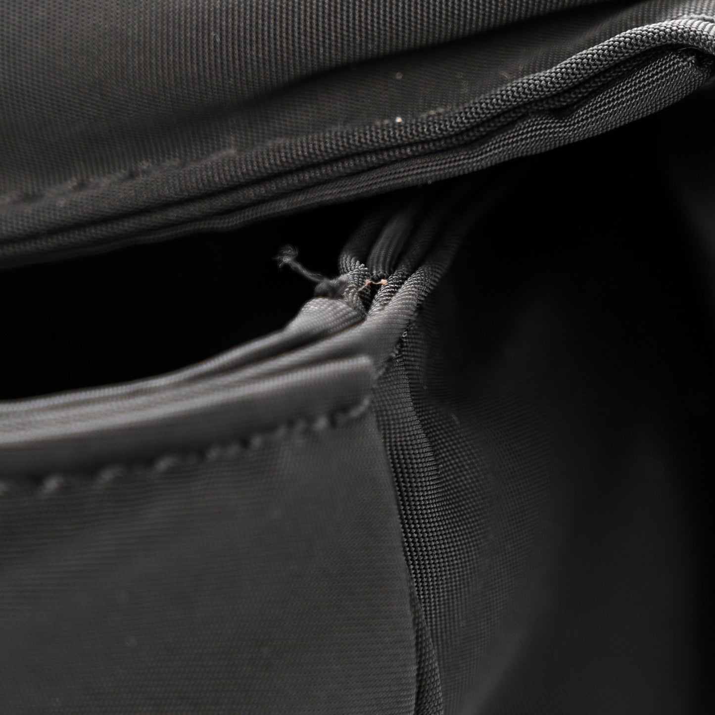 Nylon Intrecciato Padded Tech Maxi Cassette Bag Black