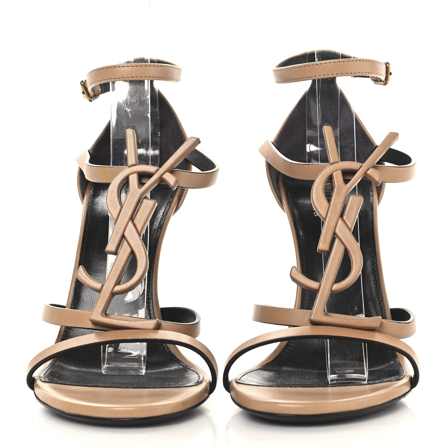 Calfskin Cassandra 100 Sandals 37.5 Gold Brown