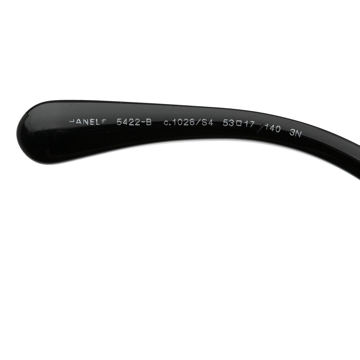 Chanel Acetate Strass Square Sunglasses 5422-B Black White 5 of 7