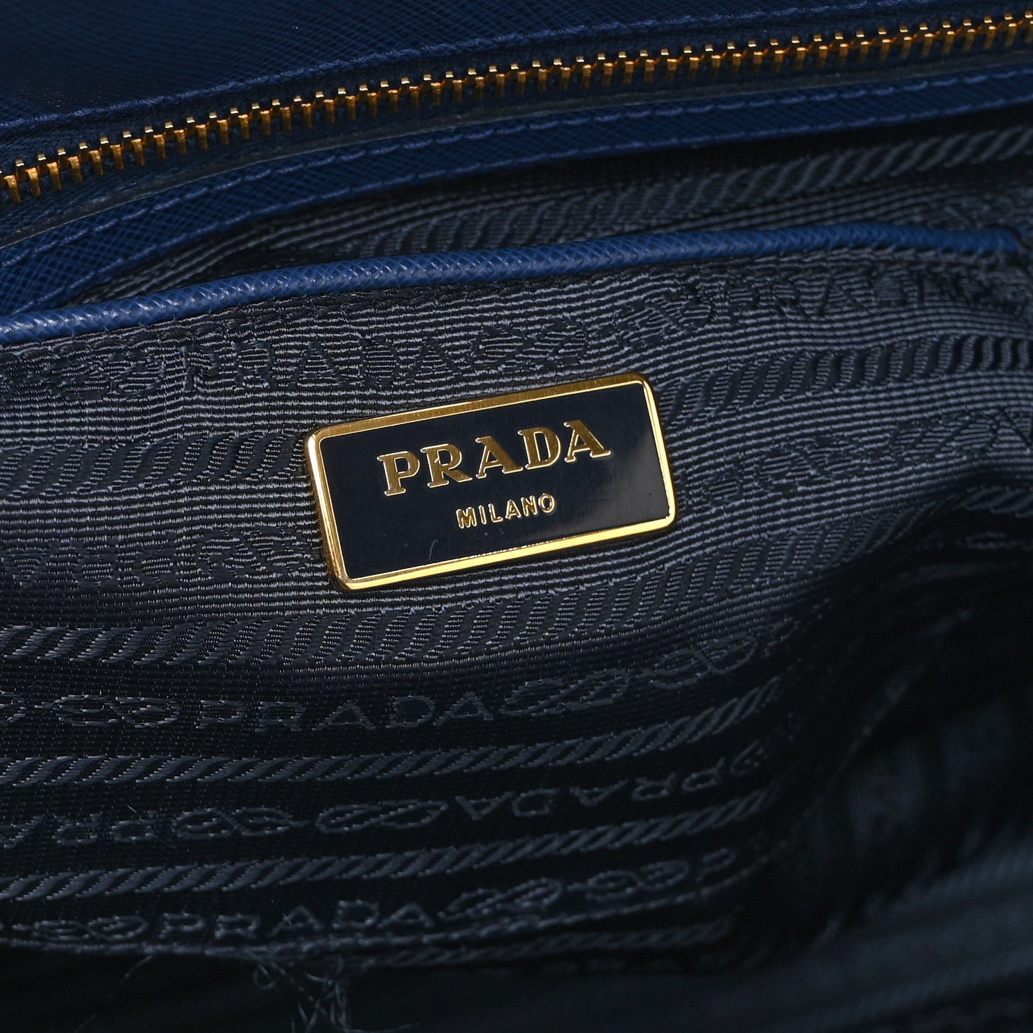 Prada Saffiano Lux Extra Large Galleria Double Zip Tote Bluette 6 of 10