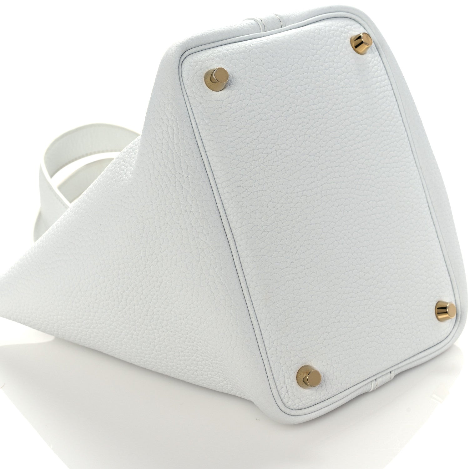 Hermes Taurillon Clemence Picotin Lock 18 PM White 8 of 11