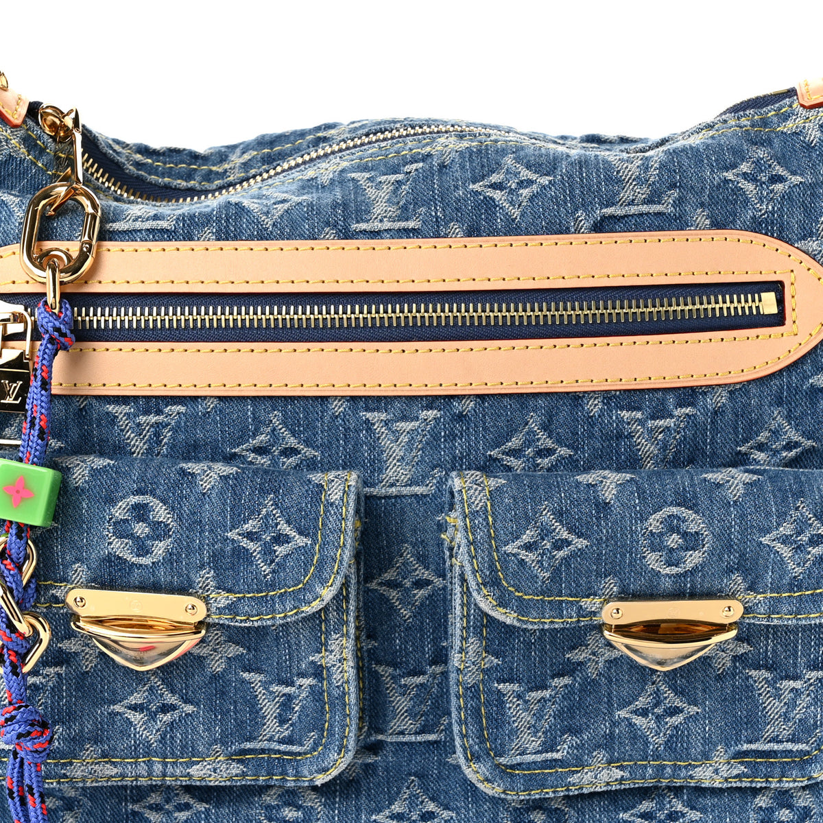 Monogram Denim Baggy NM Blue