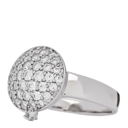 Parker & West by FASHIONPHILE 18K White Gold Diamond .60ctw Round Pave Charm Ring  53 6.25 3 of 9