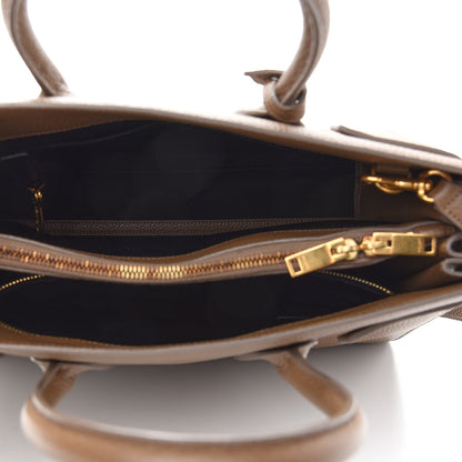 Saint Laurent Grained Calfskin Small Sac De Jour Taupe 5 of 8