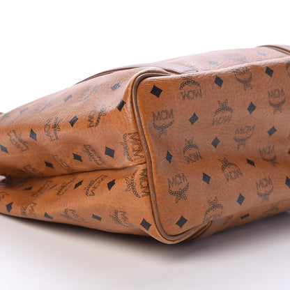 MCM Visetos Shopper Tote Cognac 10 of 11
