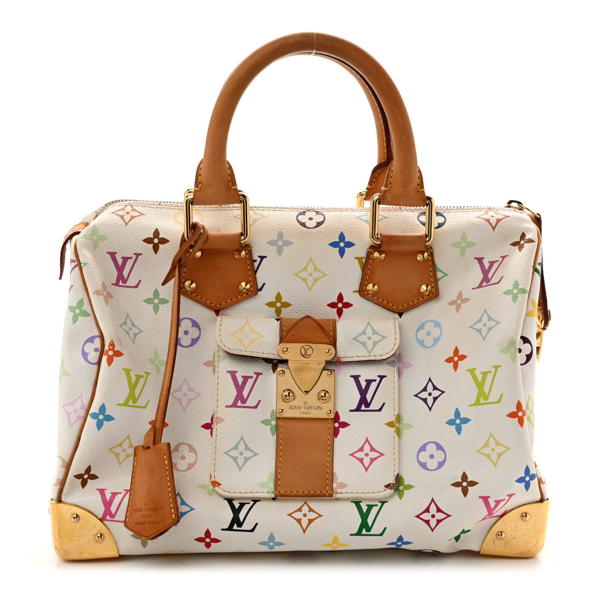 Louis Vuitton Monogram Multicolor Speedy 30 White 1 of 13