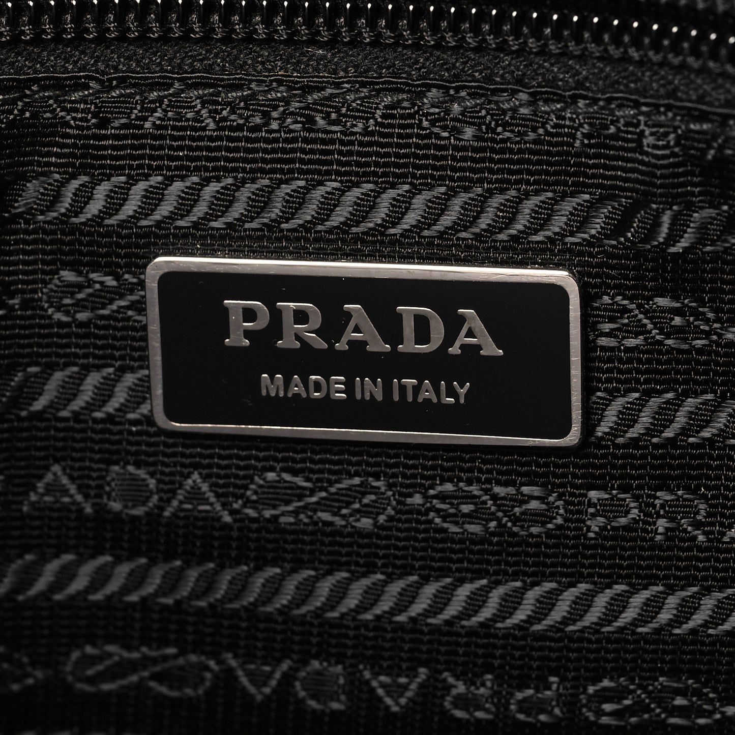 Tessuto Nylon Saffiano Pocket Tote Black