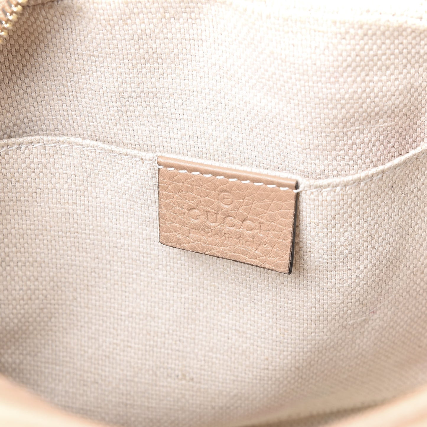 Pebbled Calfskin Small Soho Disco Bag Rose Beige