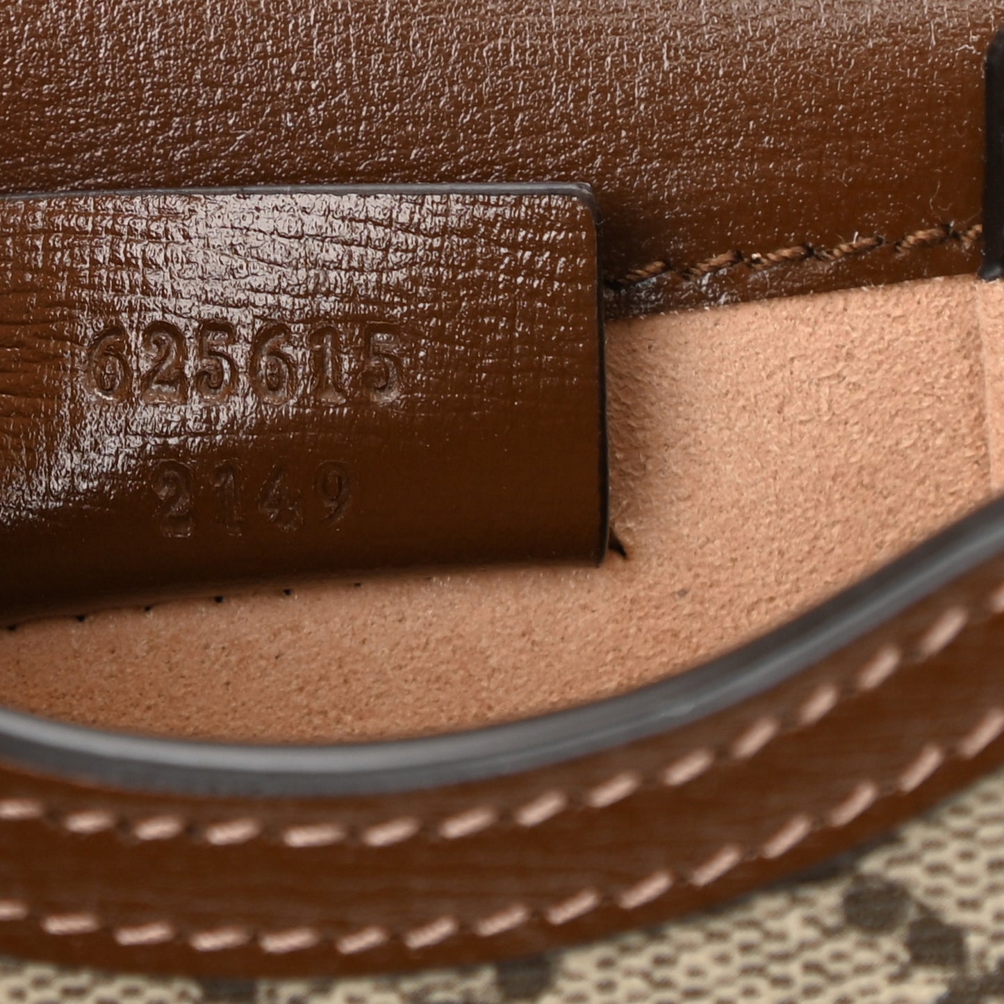 GG Supreme Monogram Mini Horsebit 1955 Crossbody Bag Beige Brown Sugar