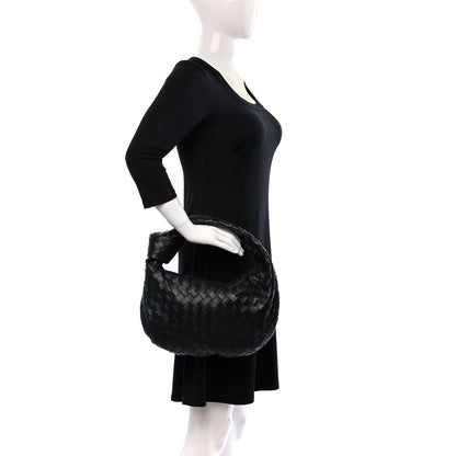 Bottega Veneta Nappa Intrecciato Teen Jodie Hobo Black 2 of 8