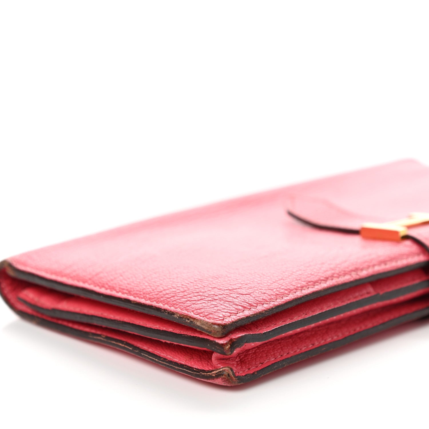 Hermes Chevre Mysore Bearn Gusset Wallet Rose Azalee 10 of 12