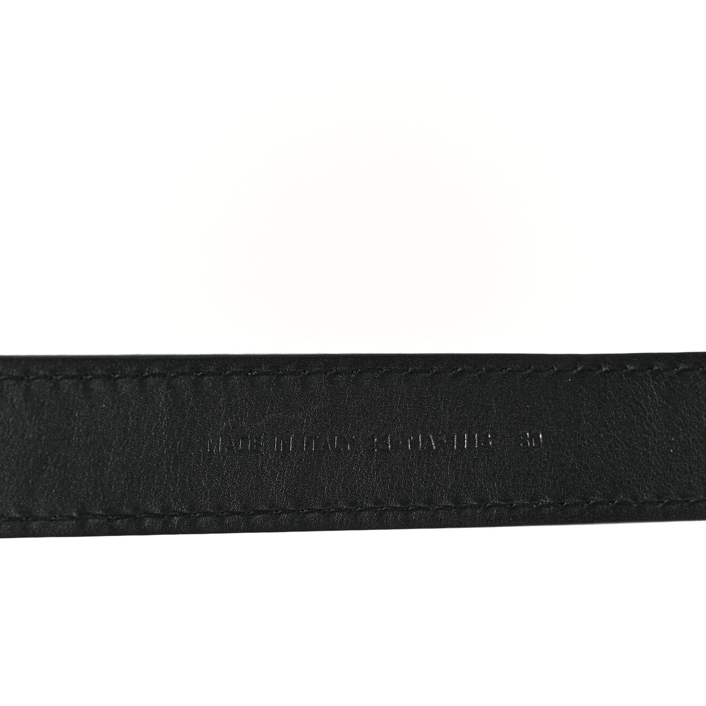 Calfskin D Fence Belt 75 30 Black