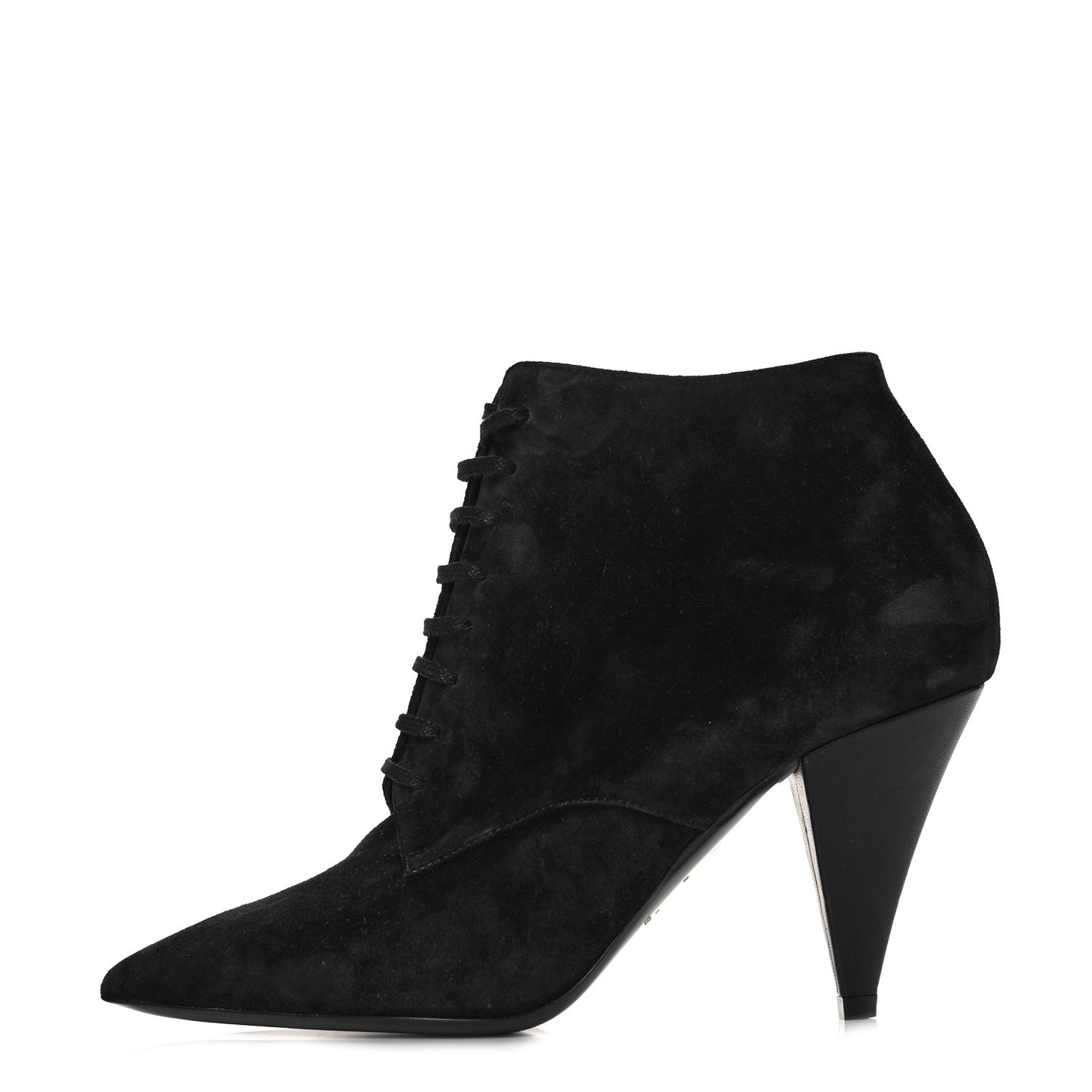 Suede Kiki Lace-Up Ankle Boot 38 Black