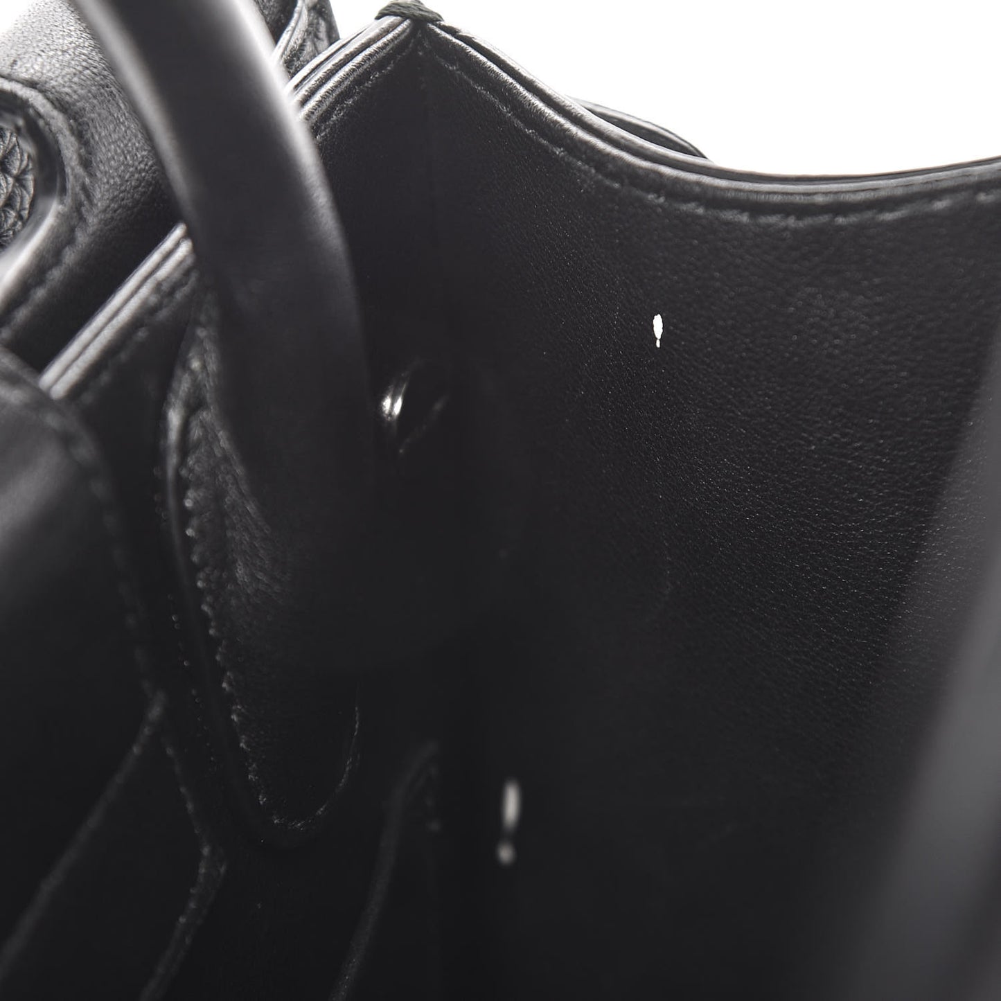 Grained Calfskin Mini Diorever Flap Black