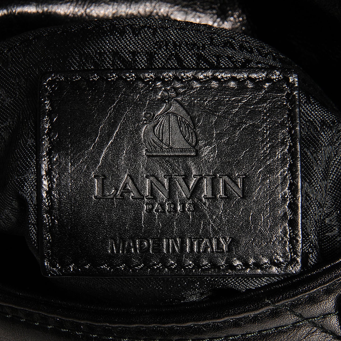 Quilted Calfskin Happy Mini Pop Crossbody Black