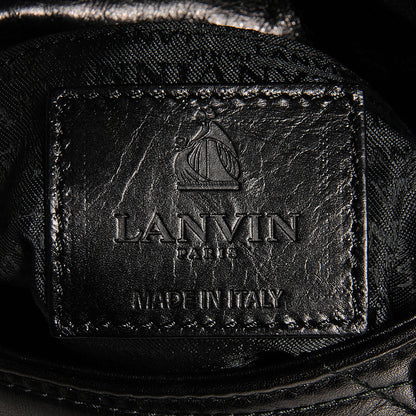 Lanvin Quilted Calfskin Happy Mini Pop Crossbody Black 7 of 11
