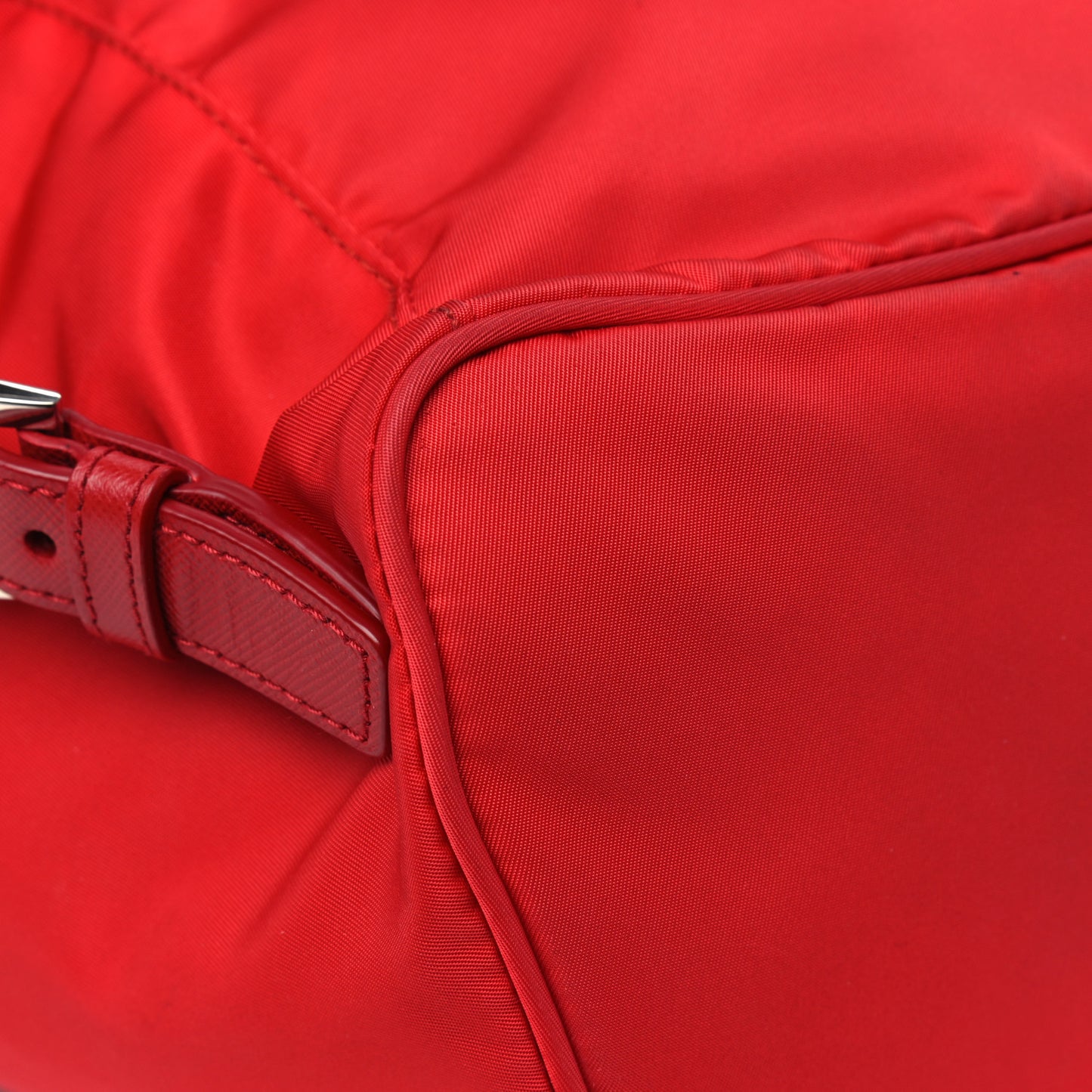 Tessuto Nylon Saffiano Vela Medium Backpack Rosso