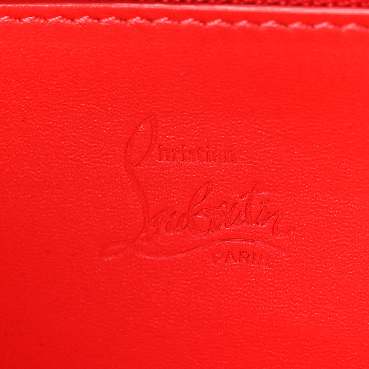 Christian Louboutin Calfskin Panettone Spiked Zip Around Wallet Ivory 7 of 9