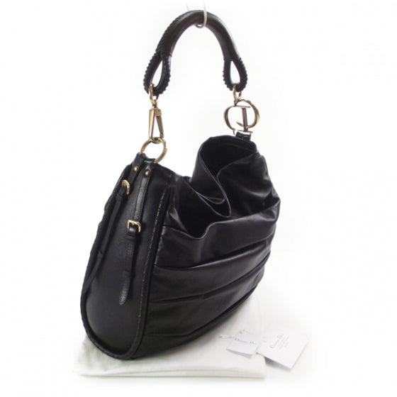 Christian Dior Lambskin Libertine Medium Hobo Black 3 of 9