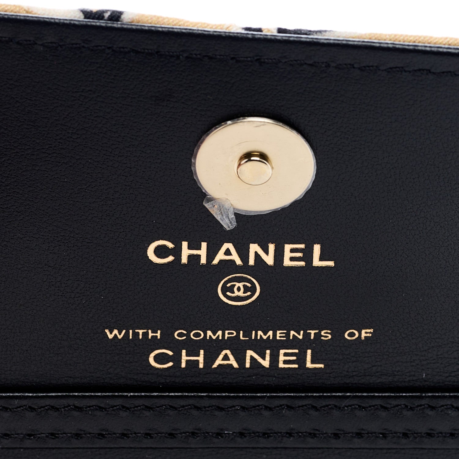 Chanel Canvas Check Flag Printed CC Clutch With Chain Beige Multicolor 6 of 9