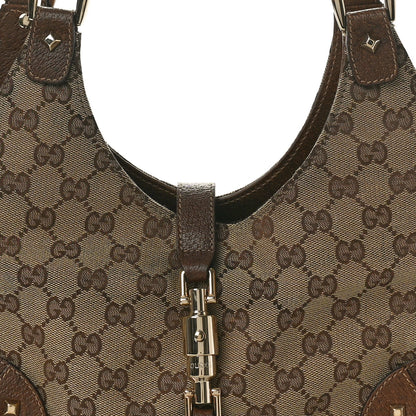 Gucci Monogram Calfskin Large Bardot Shoulder Bag Brown 8 of 10