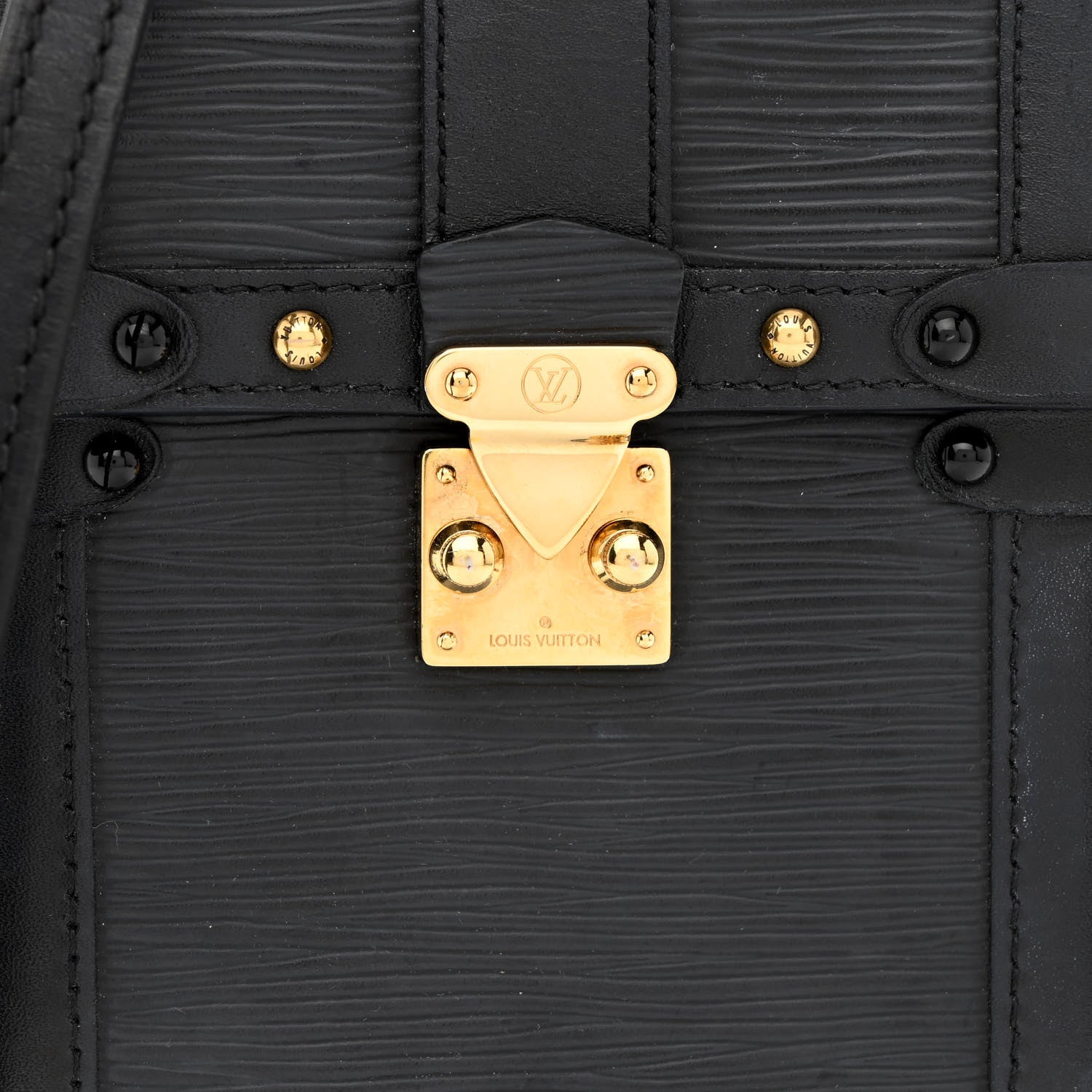 Louis Vuitton Epi Pochette Trunk Verticale Black 8 of 10