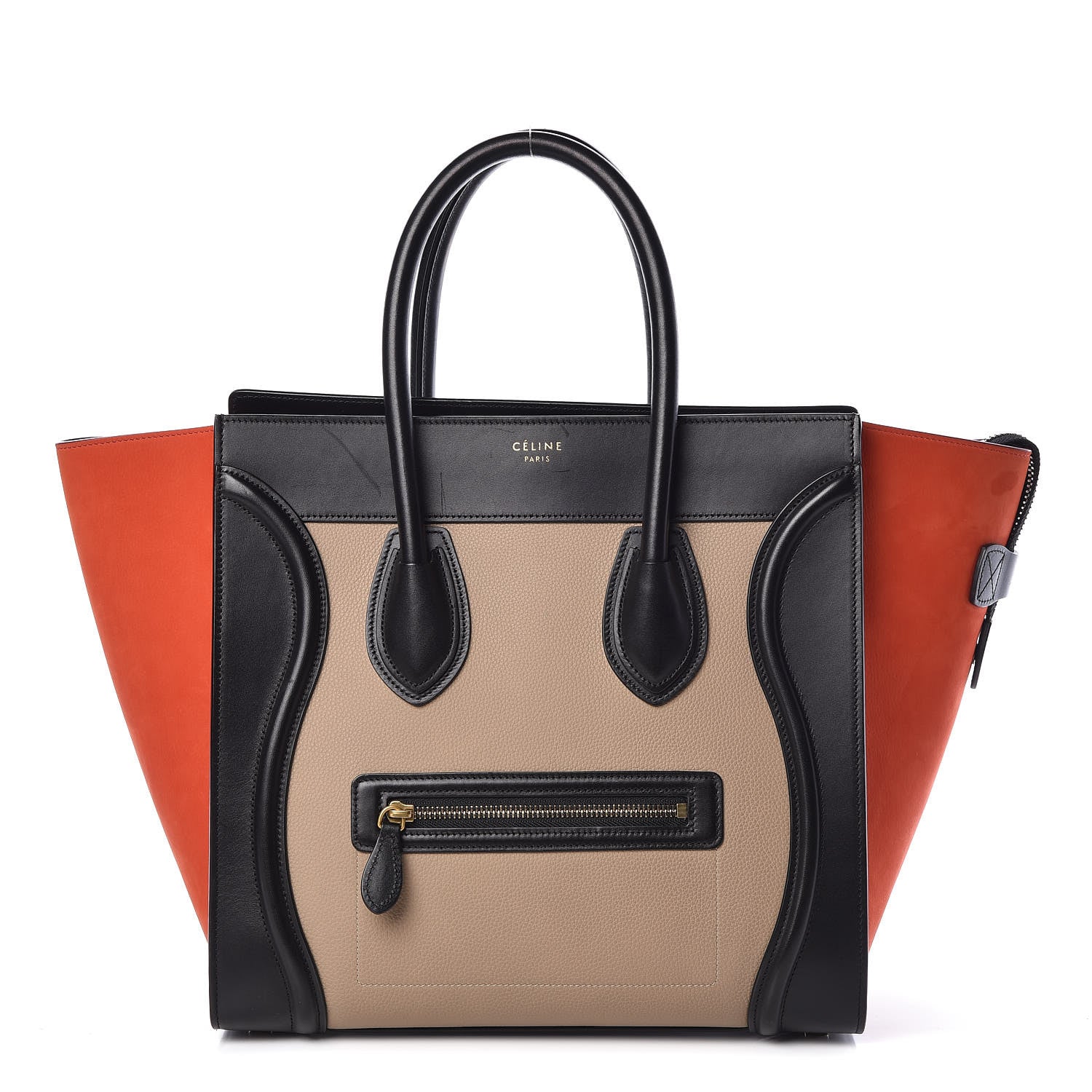 Celine Smooth Drummed Calfskin Suede Mini Tri-Color Luggage 1 of 9
