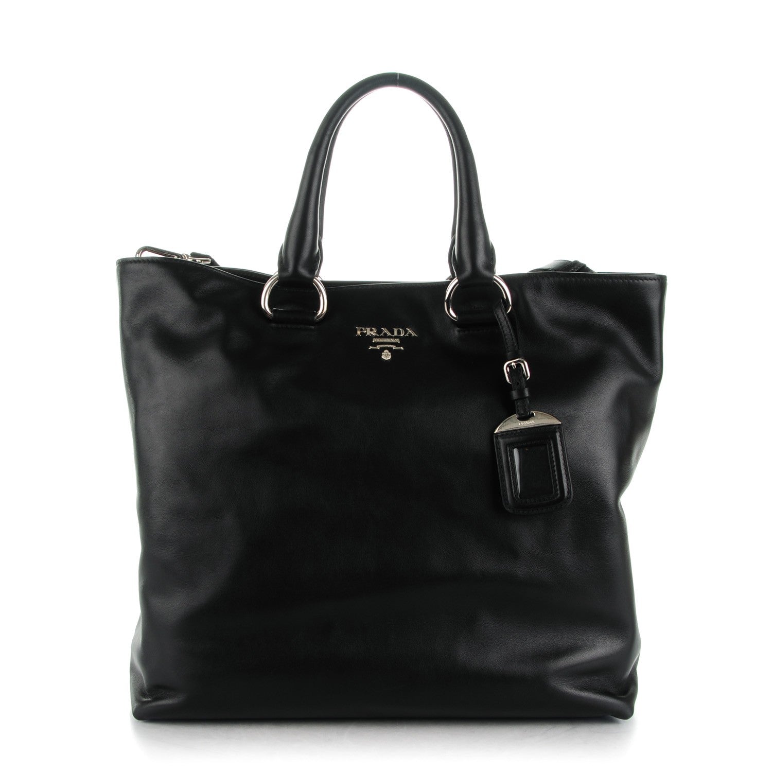 Prada Soft Calf Shopping Tote Nero Black 1 of 8