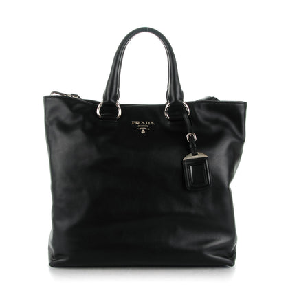 Prada Soft Calf Shopping Tote Nero Black 1 of 8