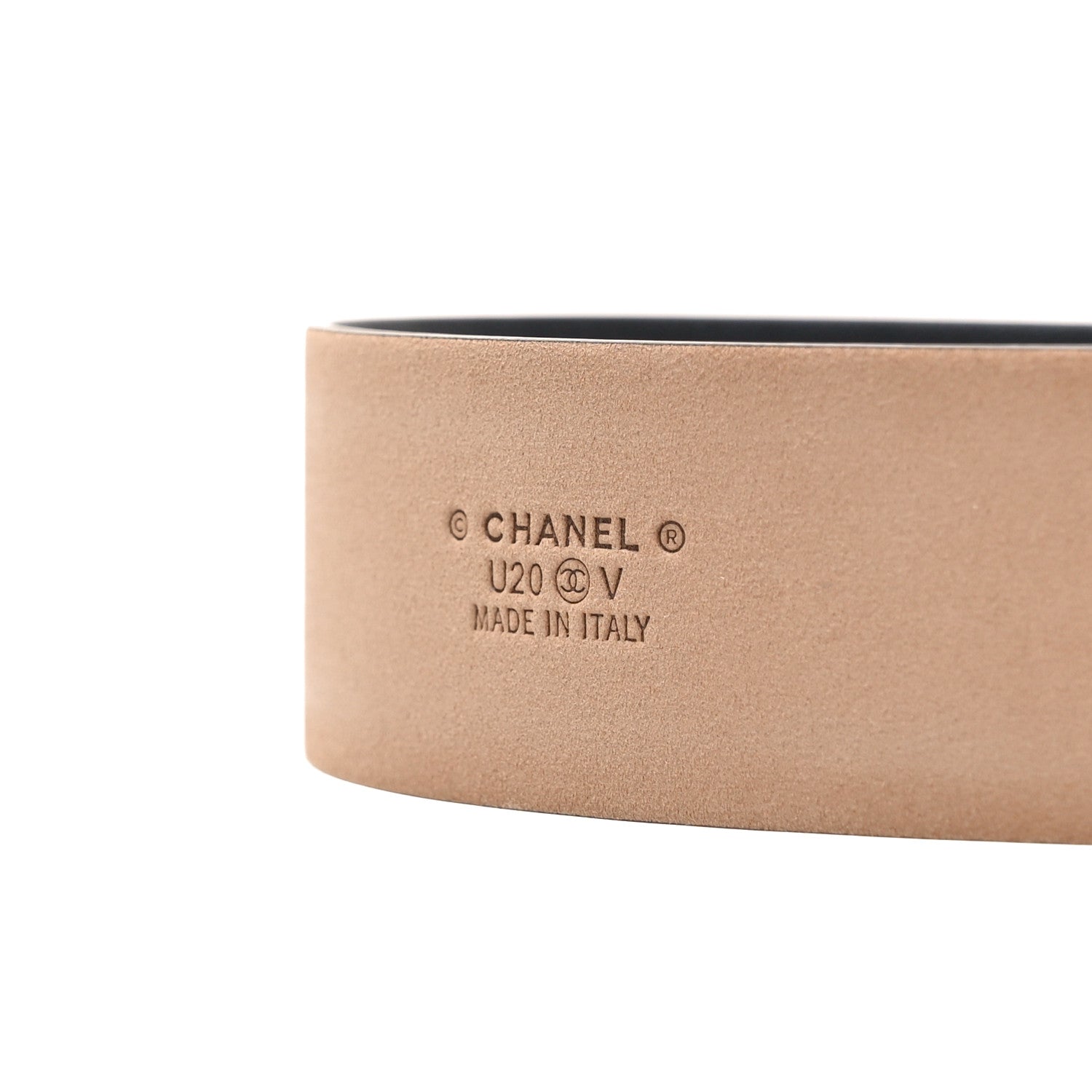 Chanel Calfskin Belt 95 38 Black 3 of 7