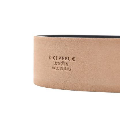 Chanel Calfskin Belt 95 38 Black 3 of 7