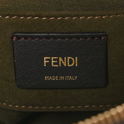 Fendi Chenille Vitello King Plexiglass FF Mini By The Way Top Handle Boston Bag Tortora Nuvola 6 of 9